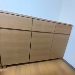 無印良品 サイドボード 木製キャビネットの画像