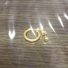 ツツミ k18 ピアス　二個セット