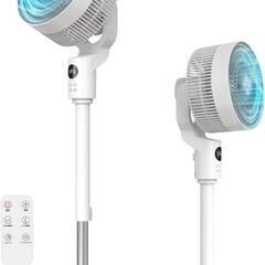 リビング扇風機 DCモーター 360度首振り 2025強化版 節電対策