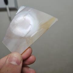 ステンドグラス　橙　白　オレンジ　ホワイト　#9の画像