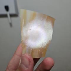 ステンドグラス　橙　白　オレンジ　ホワイト　#9の画像