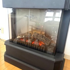 薪ストーブ 電気ストーブ ヒーター の画像