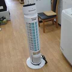 山善 冷風扇 2021年製 FCR-BWG40 ホワイト 動作確認済み リモコン付き タワーファン ヤマゼン YAMAZEN 熱中症対策 札幌市 清田区 平岡の画像