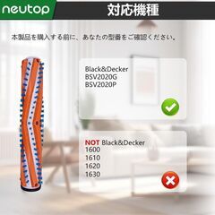【新品・未使用】Neutop交換用ブラシローラー 互換品はBlack + Decker BSV2020 BSV2020P BSV2020G Powerseries Extreme コードレススティック掃除機に対応の画像