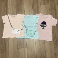 女の子 古着大量　100中心 トップス パンツ　肌着 パジャマ 甚平の画像