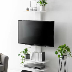 【新品・未開封】つっぱりテレビスタンド（狭い部屋にも 32型〜5...