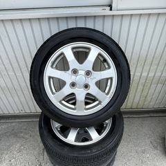 ダイハツ　ムーブ　純正ホイールタイヤセット　タイヤサイズ155/...