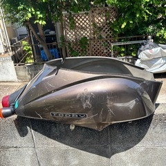 AF67トゥデイ純正　フロントカウル、リアカウル、テールランプ付き！ブラウン系の画像