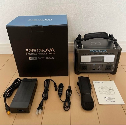 ジャンク品 Enernova ポータブル電源 ETA 288Whリチウムイオン電池  防災グッズ