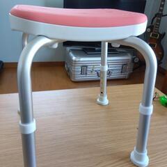 新品　お風呂用の椅子　明るい ピンク　介護にもの画像