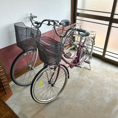 自転車 ママチャリ グレー