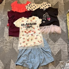 120cm130cm女の子用Tシャツセット