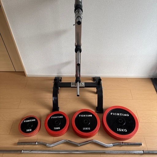 筋トレ器具、プレート置き