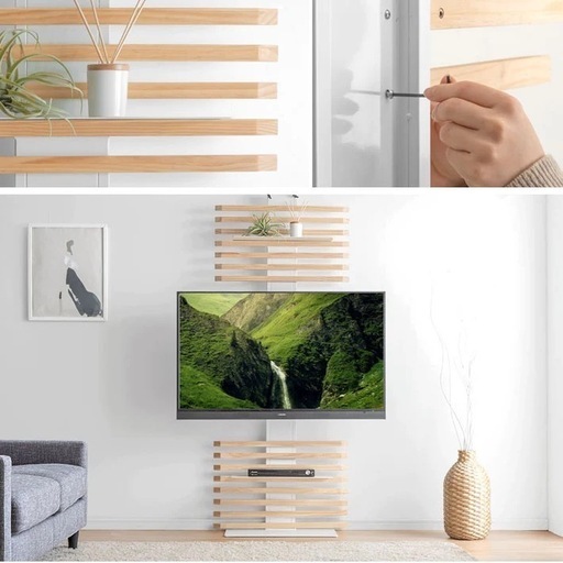 【美品】突っ張り式テレビスタンド