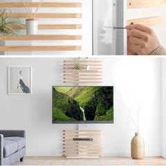 【美品】突っ張り式テレビスタンドの画像