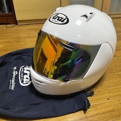 Arai RAPIDE-M ホワイト Lサイズ ヘルメット袋付き...