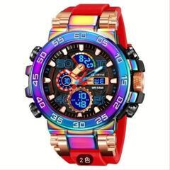 レインボー♦カラー♦ デジタル♦時計♦2色♦ 約52mm♥1点商品の画像