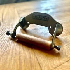 真鍮製トイレットペーパーホルダーの画像