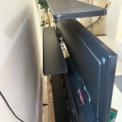 山崎実業テレビ上&裏ラック　黒の画像