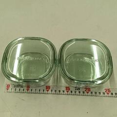 0505-144 PYREX　蓋付き耐熱ガラス容器　２個セット