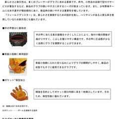 ソフトボール用グラブとミット2個　ミズノ フィールドグリスターの画像