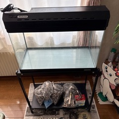 決まりました！中古ニッソー600水槽、専用台、底石他