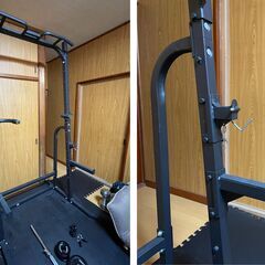 バーベル　ベンチ台　セーフティバー　懸垂　チンニング　筋トレ　トレーニングの画像
