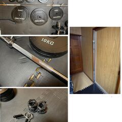 バーベル　ベンチ台　セーフティバー　懸垂　チンニング　筋トレ　トレーニングの画像