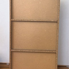 どんな部屋にも合いやすい！３段カラーボックス(黒)の画像