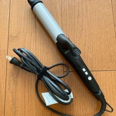 【500円】SALONIA　ヘアアイロン　2way ストレート＆カール　ブラック　32mm