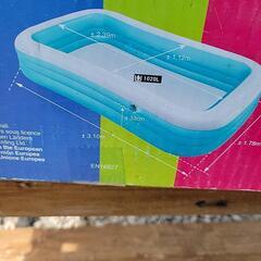 子供用プール、電動ポンプのセット(取り引き決まりました)の画像