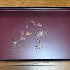 樺細工　桜皮細工　長手盆