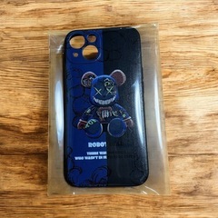 ロボットベア【iPhone13】スマホケース⭐︎ブルー×ブラック②