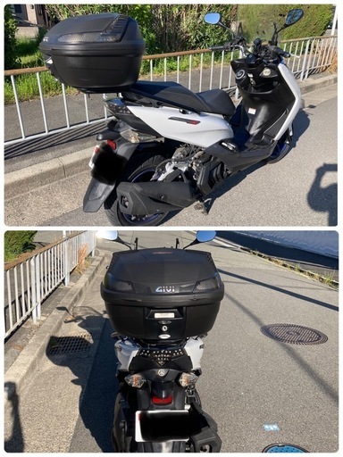 ★自賠責付☆ヤマハマジェスティs 155後期LEDモデルSG52j/ETC2.0/givi BOX／スクリーン付 ☆自賠責付☆ヤマハマジェスティs 155後期LEDモデルSG52j/ETC2.0/givi