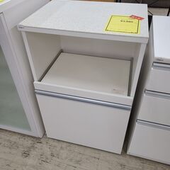 J9455　真保家具　レンジ台　ホワイト　クリーニング済み【リユ...