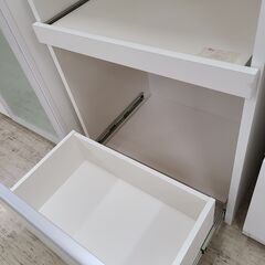 J9455　真保家具　レンジ台　ホワイト　クリーニング済み【リユースのサカイ柏店】の画像
