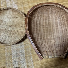 竹籠２点！綺麗です！干物作りなどに