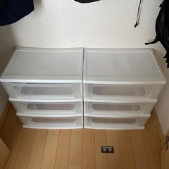 【楽天で購入】衣類収納ケース3段二つセット