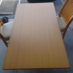 ニトリ　テーブル　イス4脚の画像
