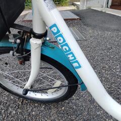 【SALE】DAIWA キッズバイク POCHE 16インチ 白 青 取説付 子ども用自転車 ダイワサイクル ポッシェの画像