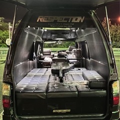 100系ハイエース バニング 1KZ ディーゼルターボ マニ割り 8ナンバー キャンピングの画像