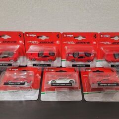 【新】ｂｕｒａｇｏ ブラゴ　1/64ミニカー フェラーリ 7個セット