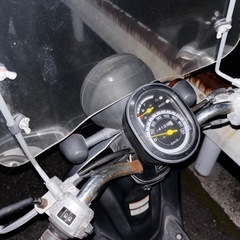 原付バイク　ホンダ　TODAY　風防スクリーン付きの画像