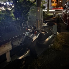 原付バイク　ホンダ　TODAY　風防スクリーン付き