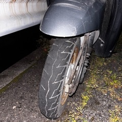 原付バイク　ホンダ　TODAY　風防スクリーン付きの画像