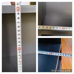 本棚　4段　黒　ブラック　コミック本などにいかが？の画像