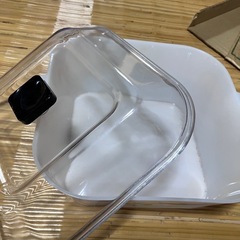 【新品未使用】昭和レトロ❤️透明蓋つきプラスチックケース　お菓子や食品保存などに！の画像