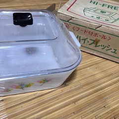 【新品未使用】昭和レトロ❤️透明蓋つきプラスチックケース　お菓子...