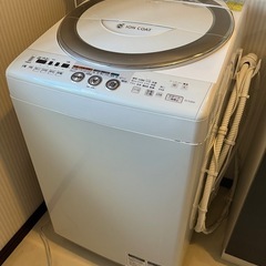 洗濯乾燥機 8kg シャープ ES-TG830  やや難あり