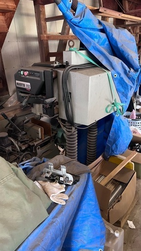 本職大工使用　ほぞ取り機　木材切断